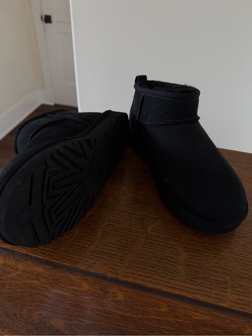 UGG Suede Black Cozy Booties - Picture 2 of 6